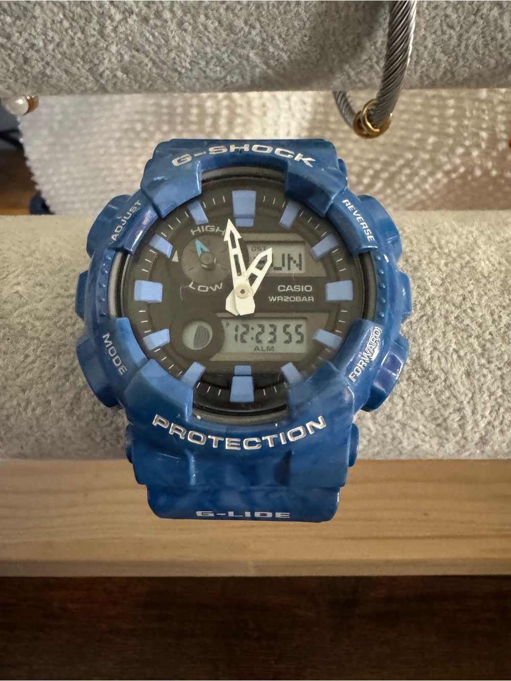Casio G-Shock G-Lide Blue Marble Sport Watch